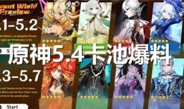 原神2.2最新卡池爆料,新角色与限定武器齐聚，探索神秘元素之力